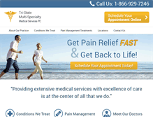 Tablet Screenshot of njpaindoctors.net